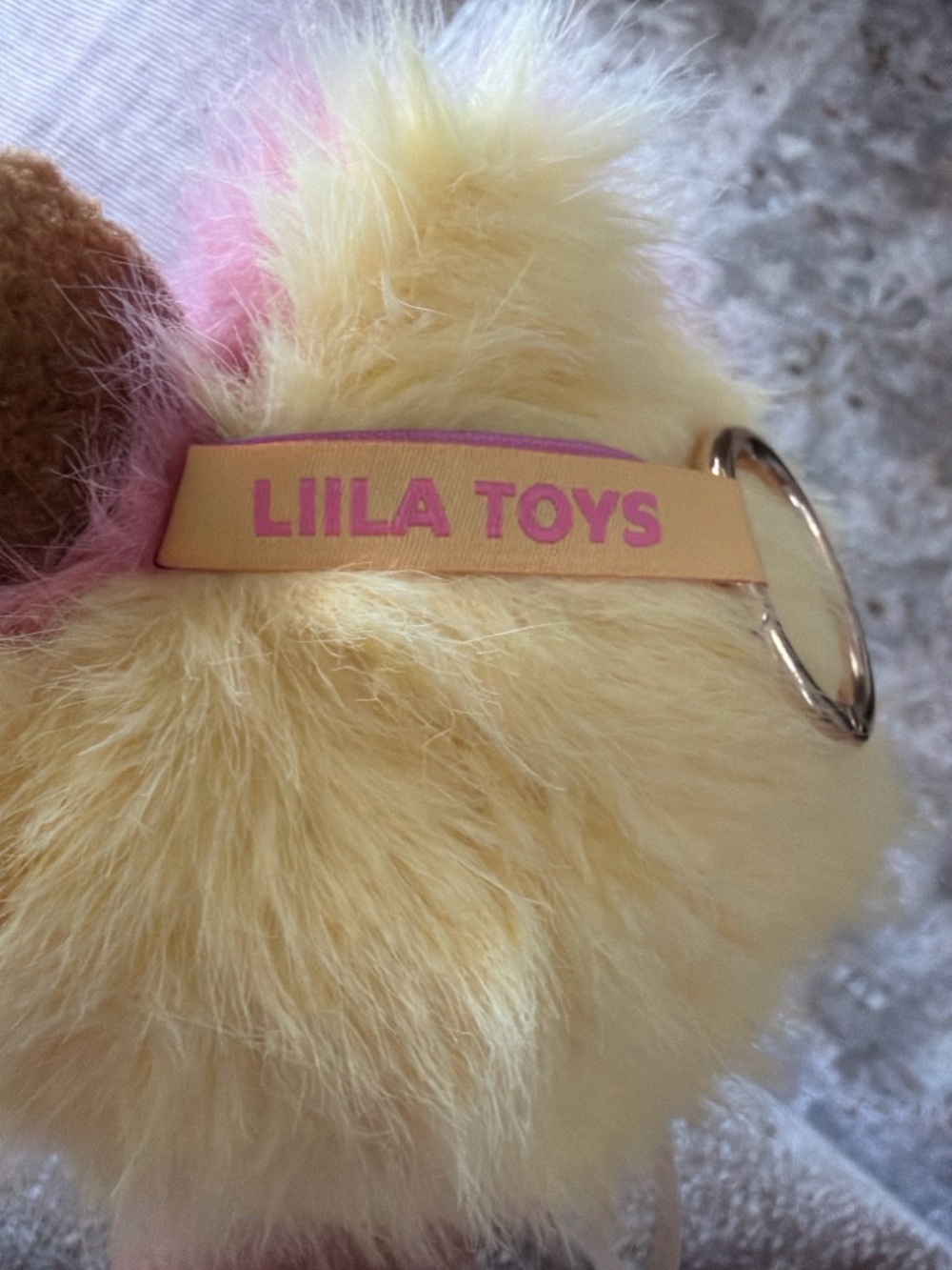 Liila Toys Pink Plush Doll with Bow - Cute Collectible Kids Toy - Picture 3 of 3